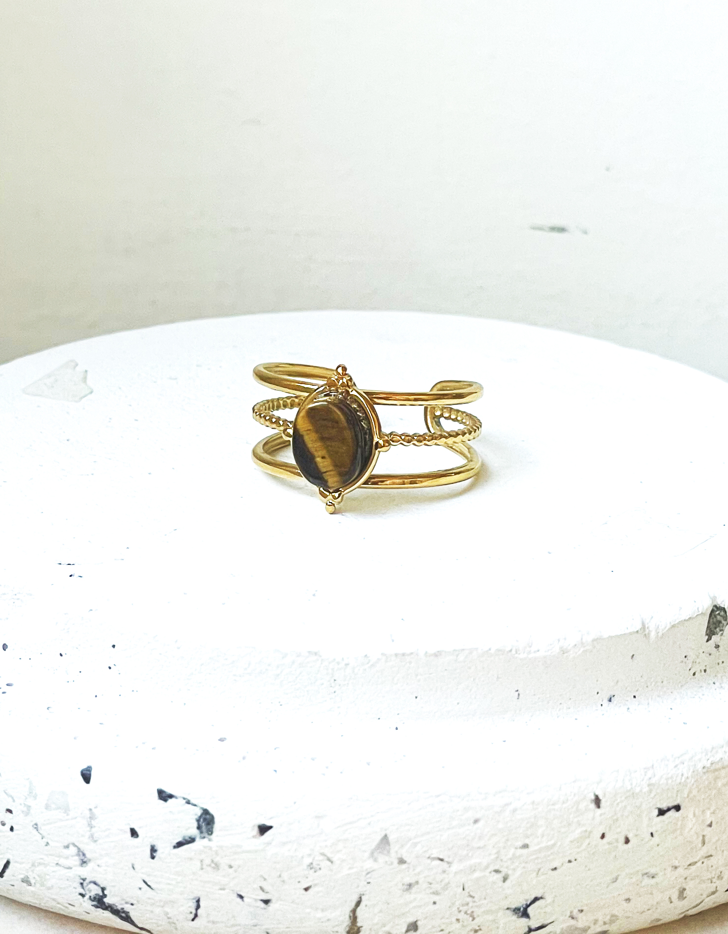 Bague AMIRA marron