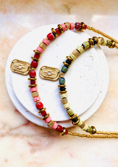 Collier BABYLONE kaki – Image 2