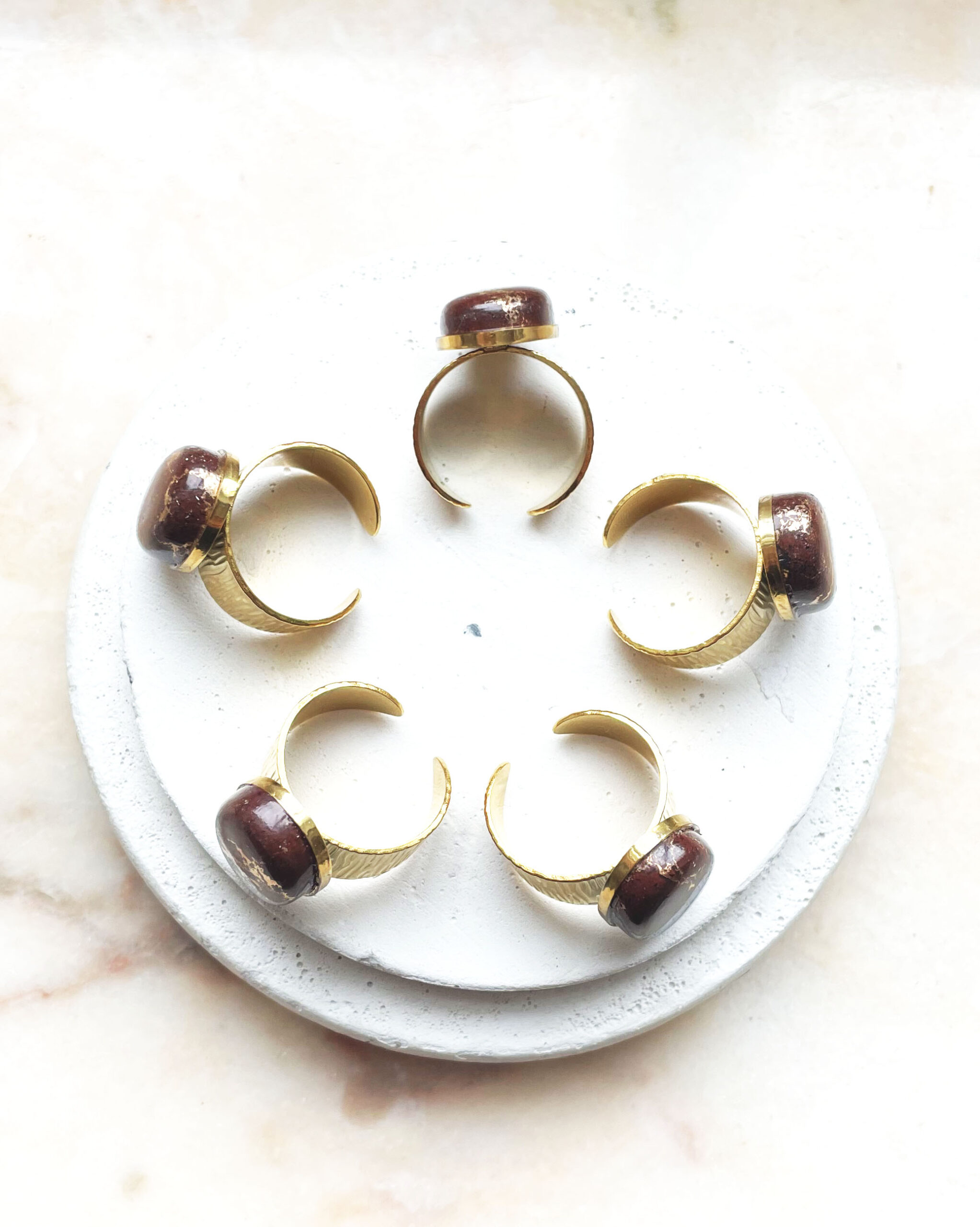 Bague ARIANA marron – Image 2