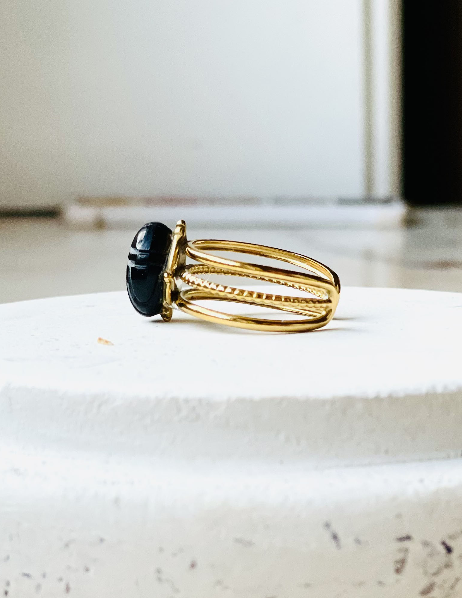 Bague SCARA onyx noire – Image 4