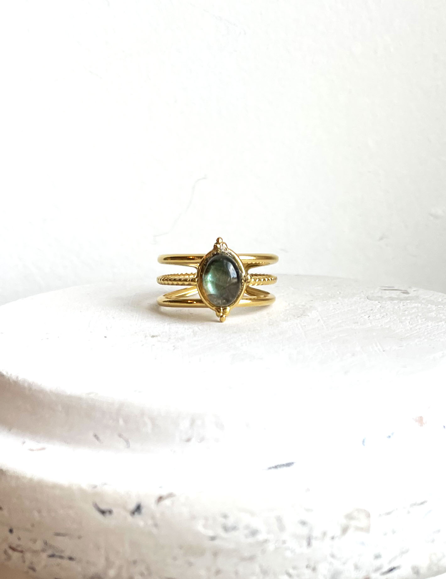 Bague AMIRA labradorite
