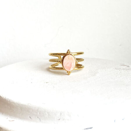 Bague AMIRA rhodocrosite