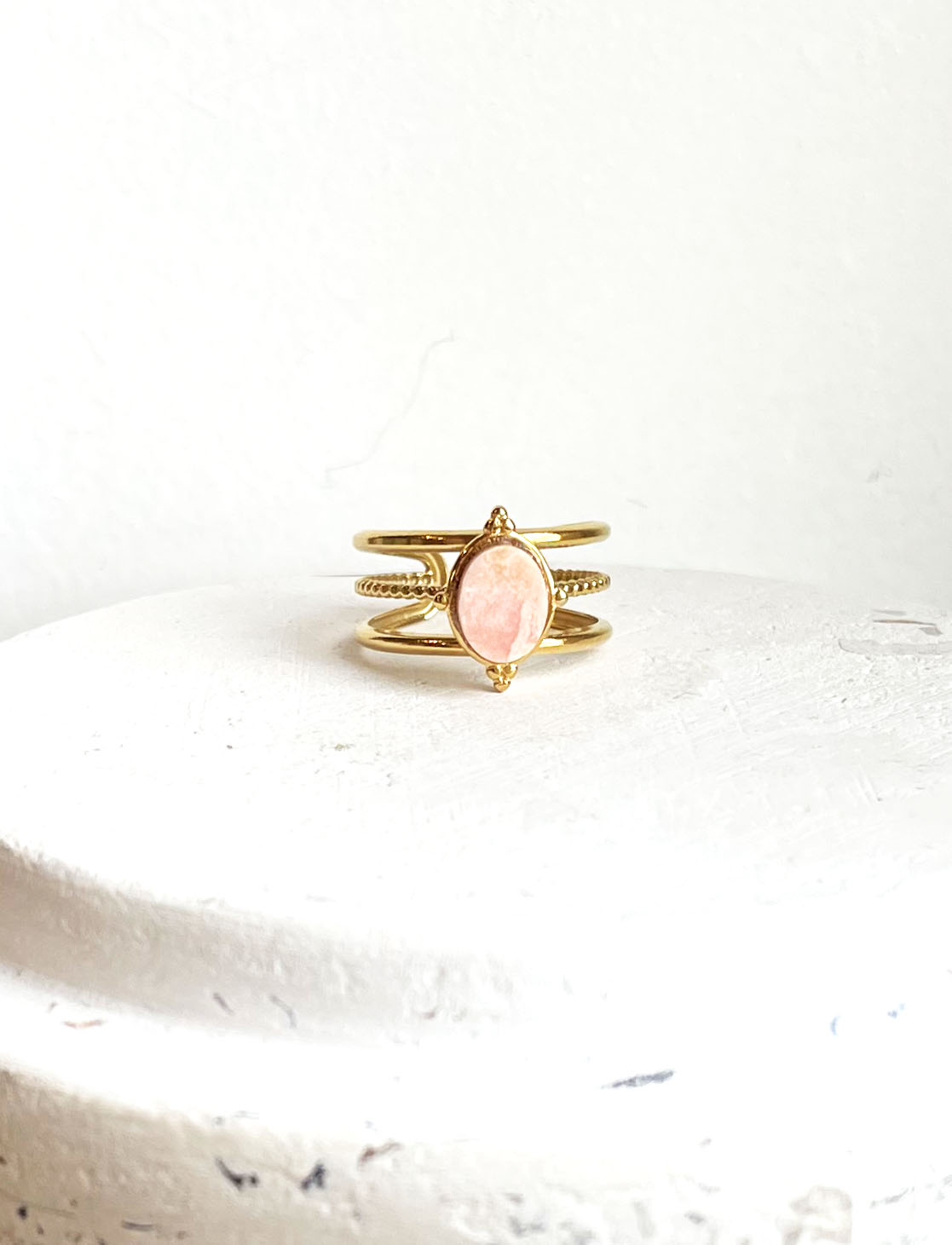 Bague AMIRA rhodocrosite