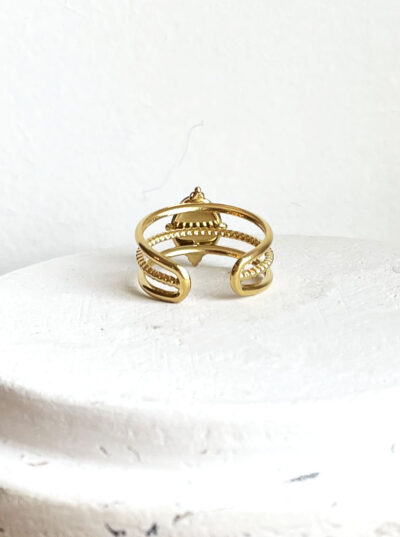 Bague AMIRA jaspe rouge – Image 3