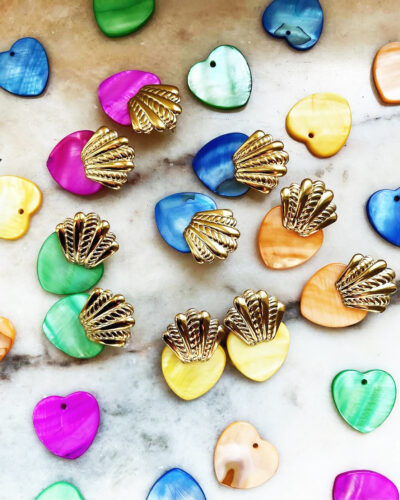 Boucles COEUR oranges – Image 2