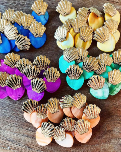 Boucles COEUR oranges – Image 4