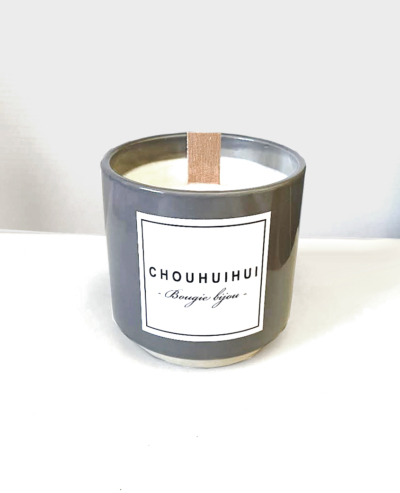 Bougie bijou GRISE