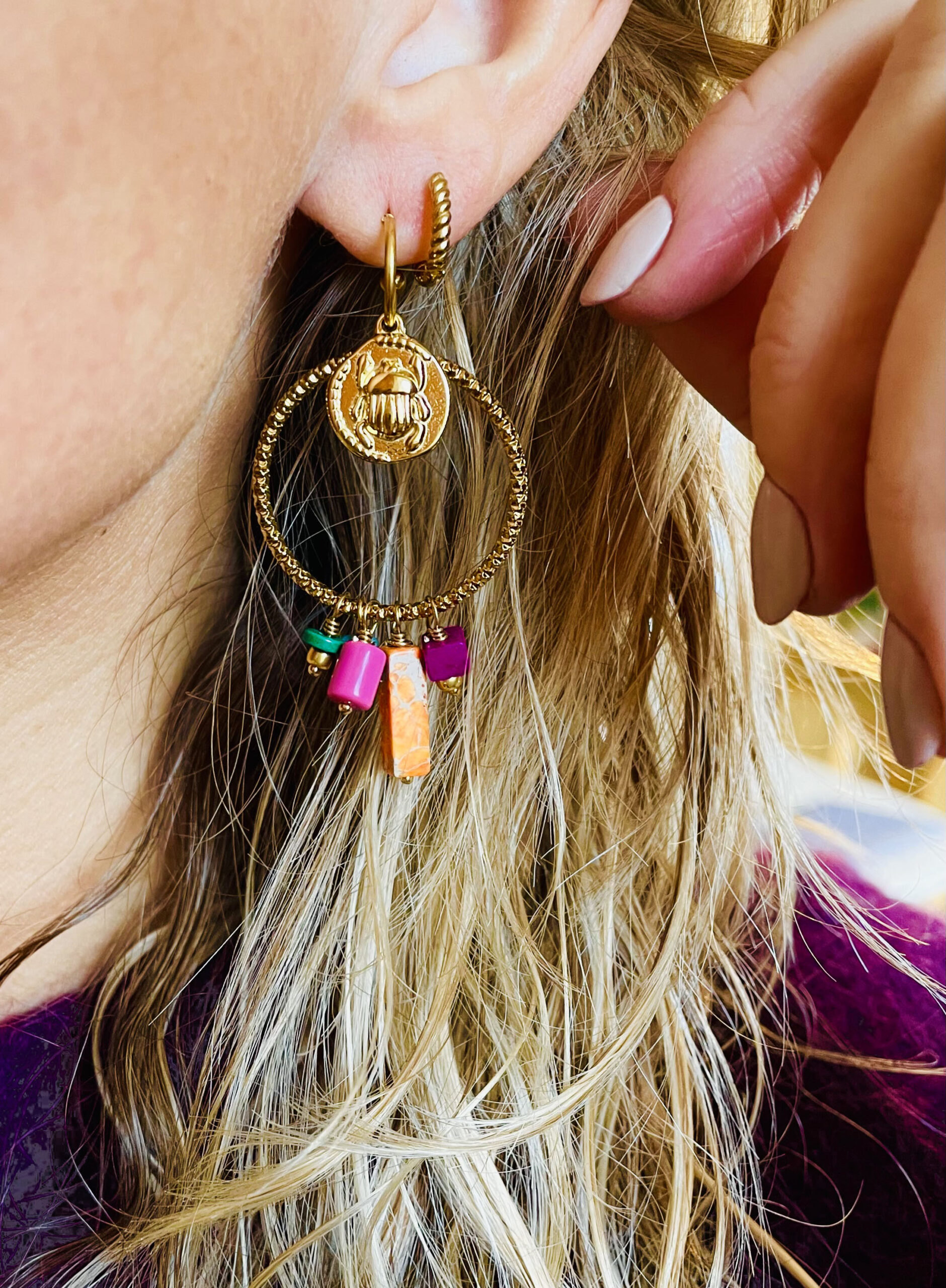 Boucles d'oreille ANEMONE – Image 3