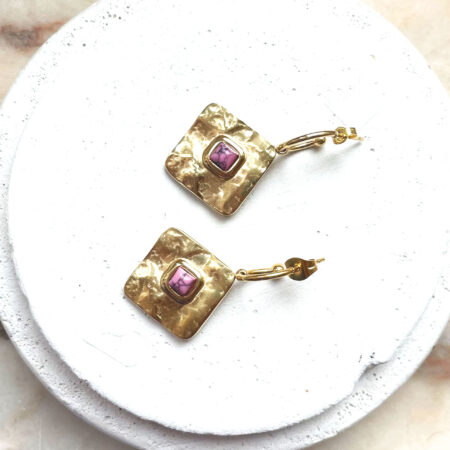 Créoles ROSALIE roses