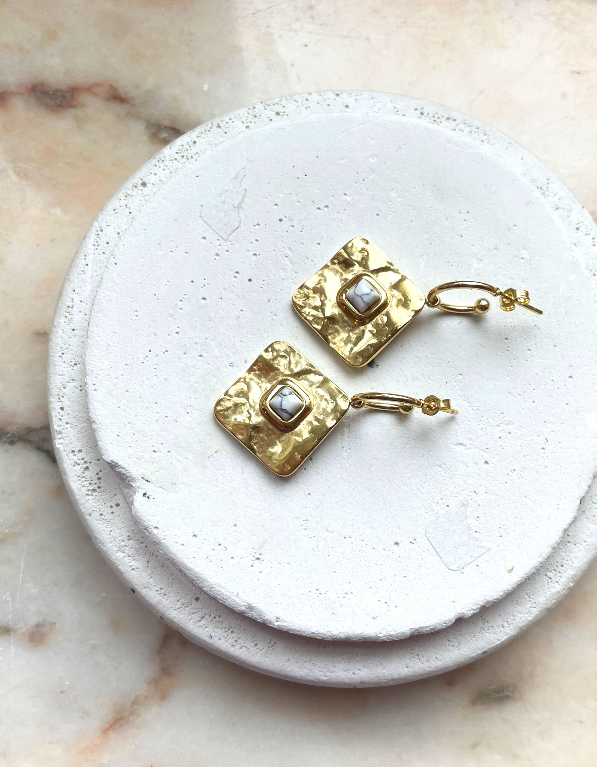 Créoles ROSALIE blanches