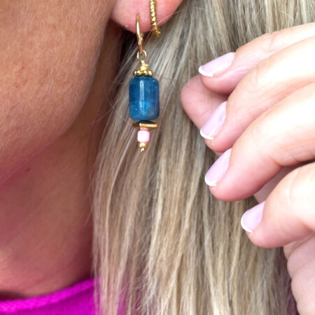Boucles d'oreille SELENE turquoise