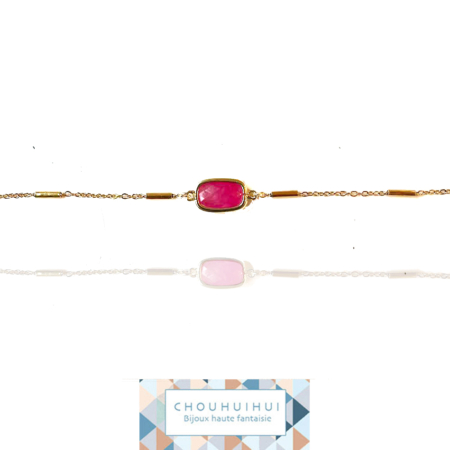 Bracelet AURORE fushia