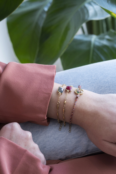 Bracelet BLANDINE fushia – Image 3