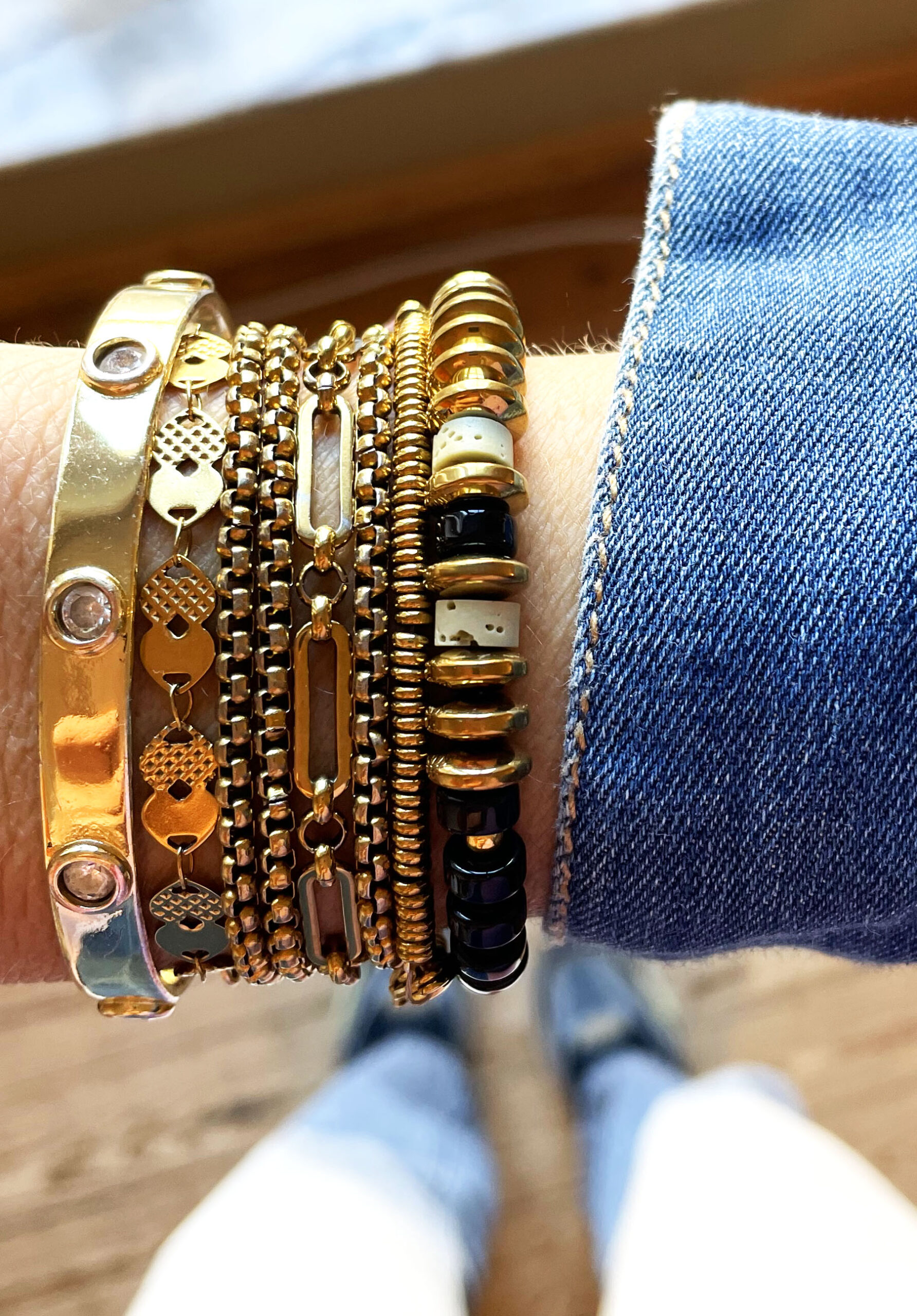 Bracelet CLEOPÂTRE noir – Image 2