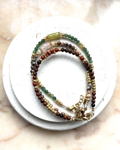 Bracelet EVA marron/camel – Image 2