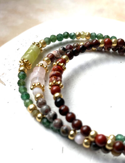 Bracelet EVA marron/camel – Image 3