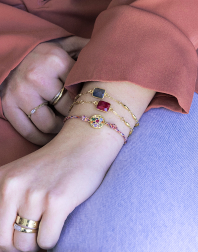 Bracelet BLANDINE fushia – Image 2