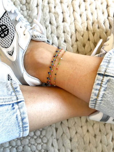 Bracelet de cheville MÉLODIE indigo – Image 2