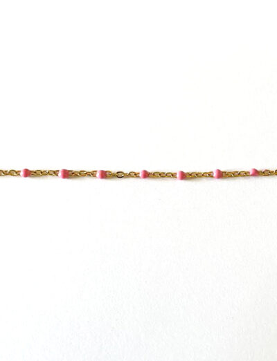 Bracelet de cheville MÉLODIE rose