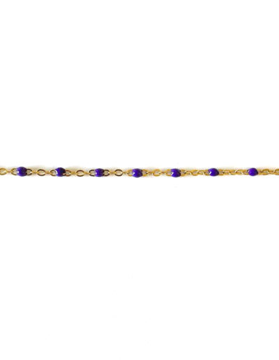 Bracelet de cheville MÉLODIE indigo
