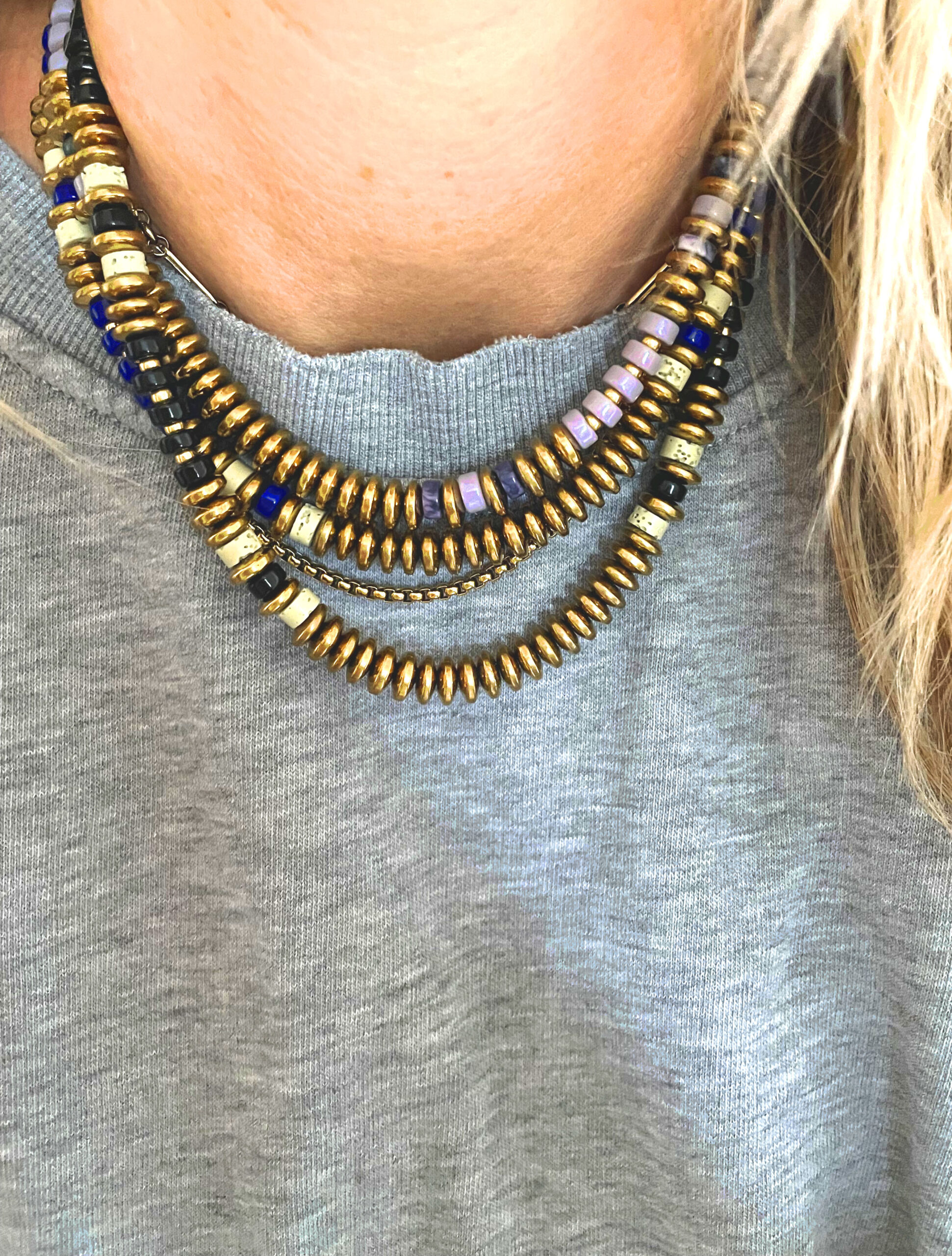 Collier CLEOPÂTRE parme – Image 4