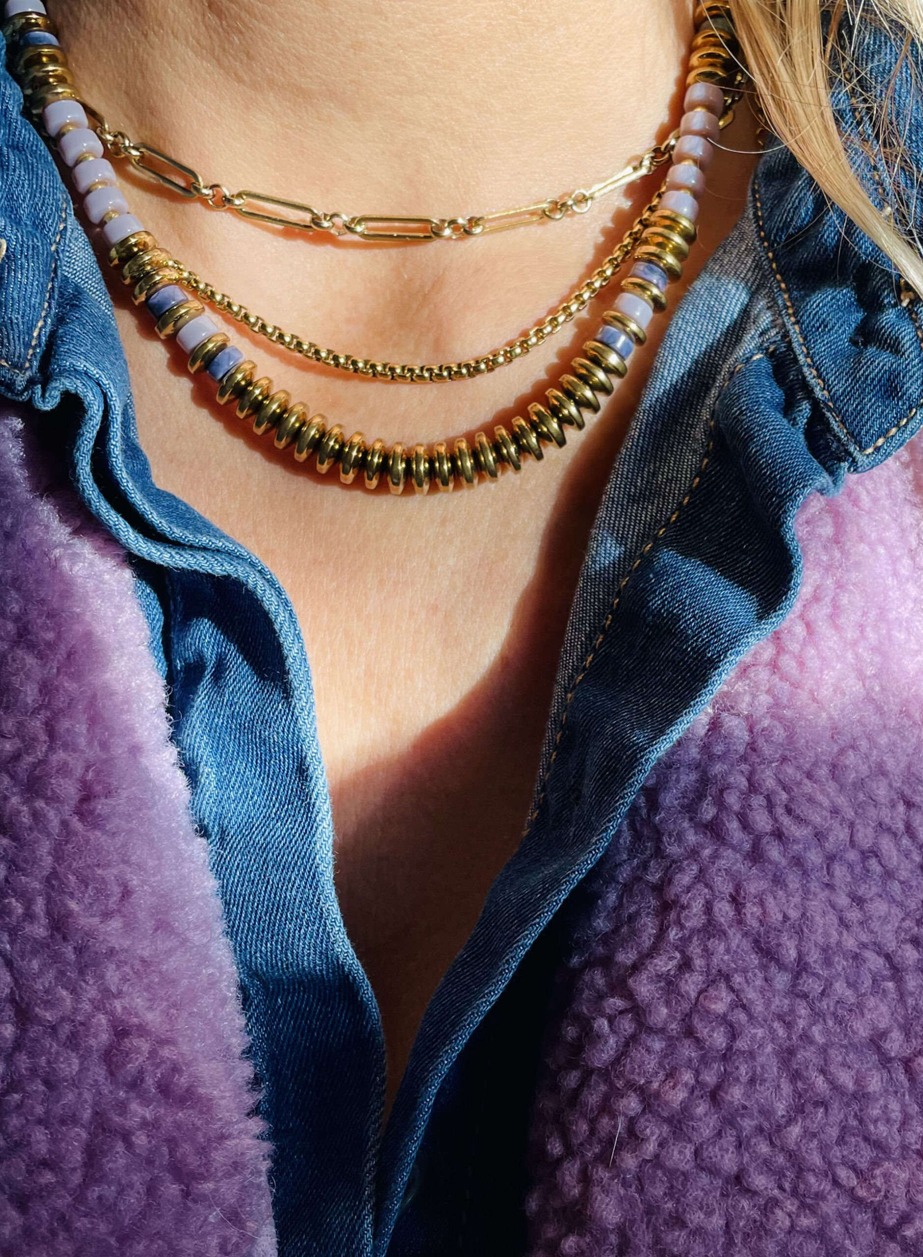 Collier CLEOPÂTRE parme – Image 6