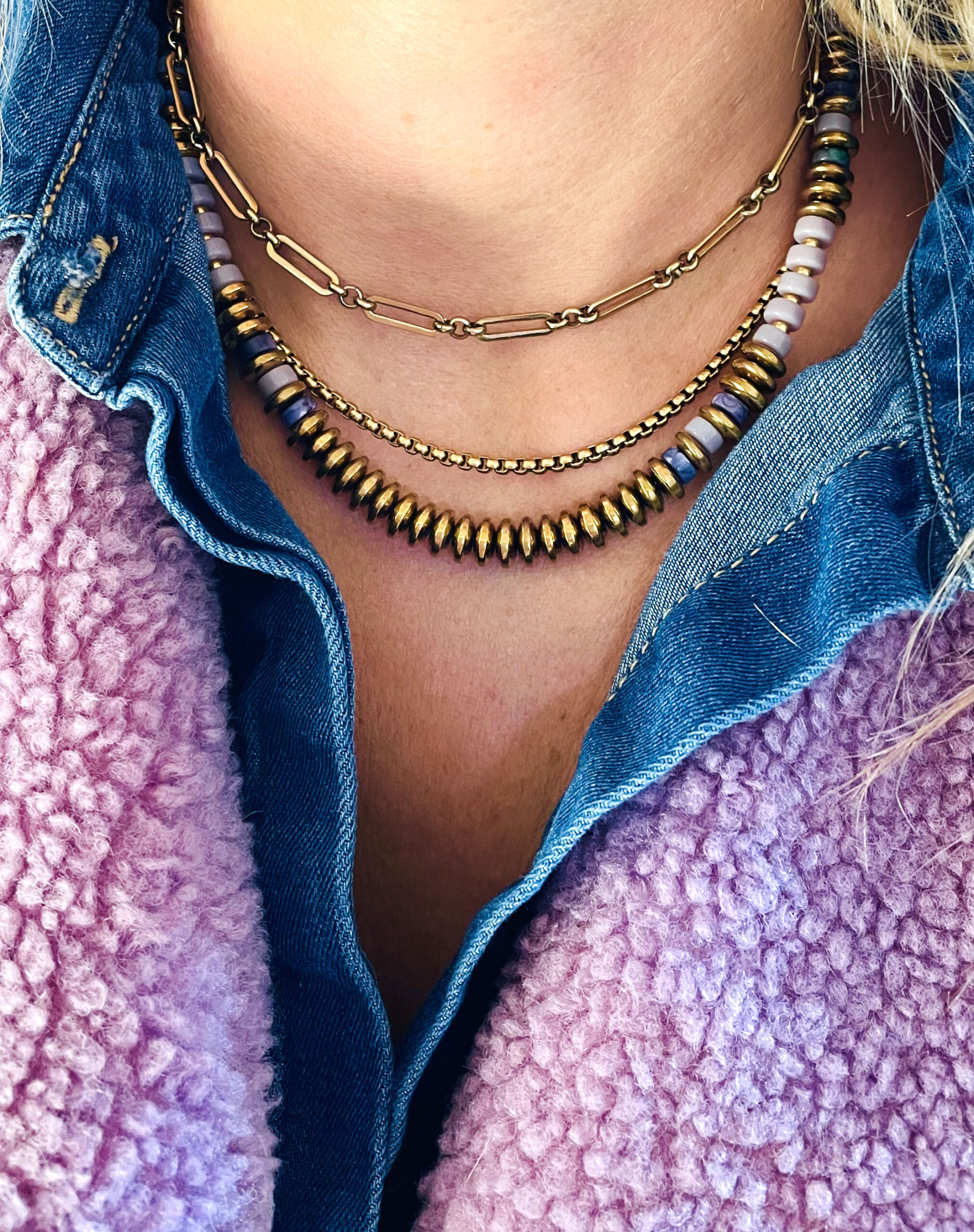 Collier CLEOPÂTRE parme – Image 8