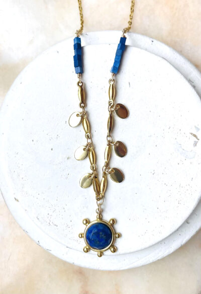 Collier ODILE bleu