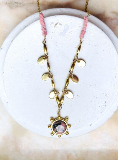 Collier ODILE rose