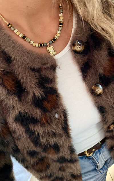 Collier BABYLONE kaki – Image 3