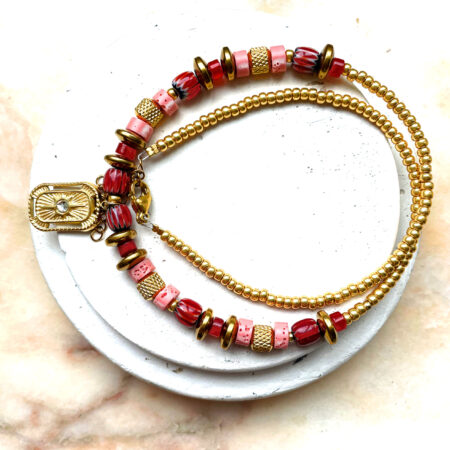 Collier BABYLONE rouge