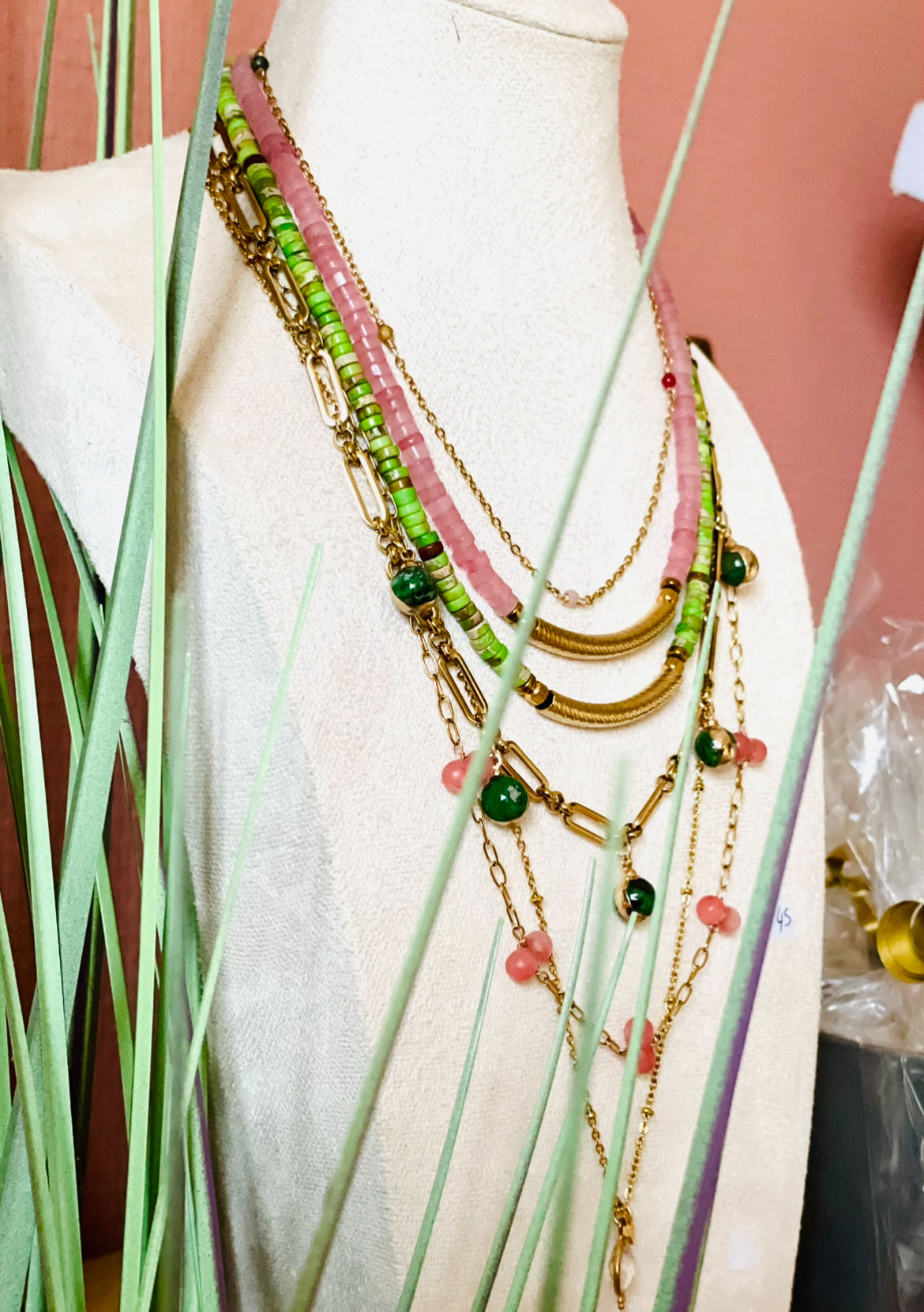 Collier CANDICE saumon – Image 4