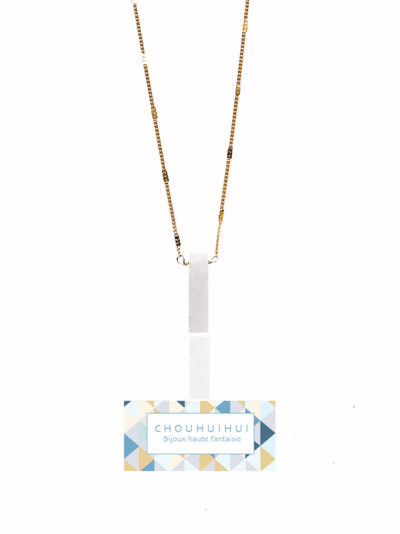 Collier CAROLINE blanc