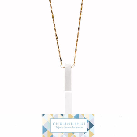 Collier CAROLINE blanc