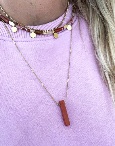 Collier CAROLINE tabac – Image 2