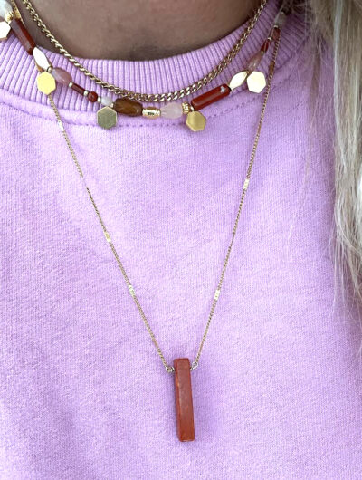 Collier CAROLINE tabac – Image 3