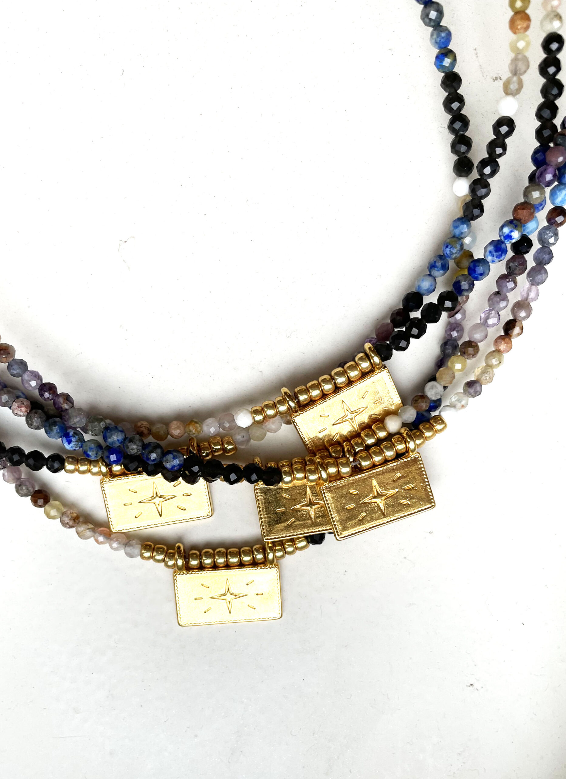Collier CORALIE bleu – Image 3