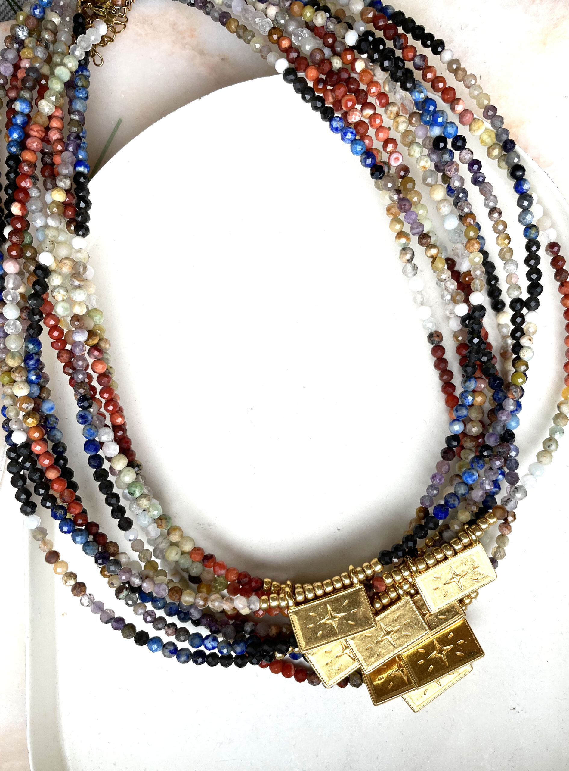Collier CORALIE bleu – Image 4