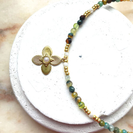 Collier EGLANTINE vert