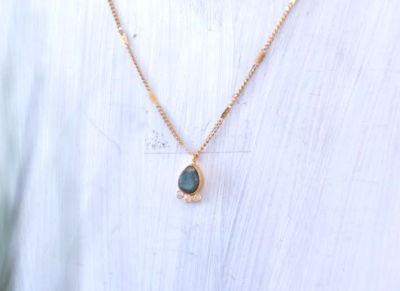 Collier Juliette gris labradorite – Image 2