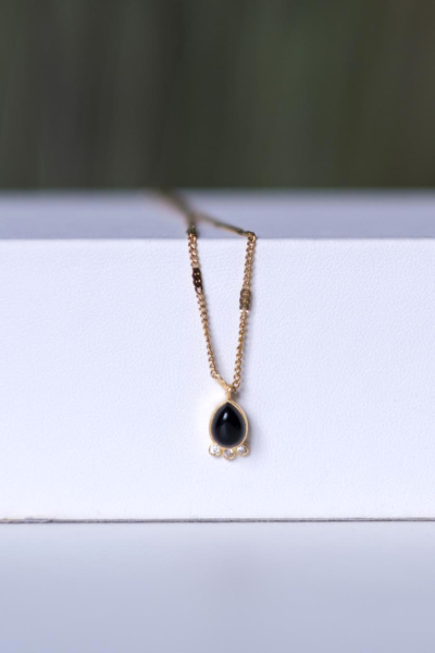Collier JULIETTE onyx noir