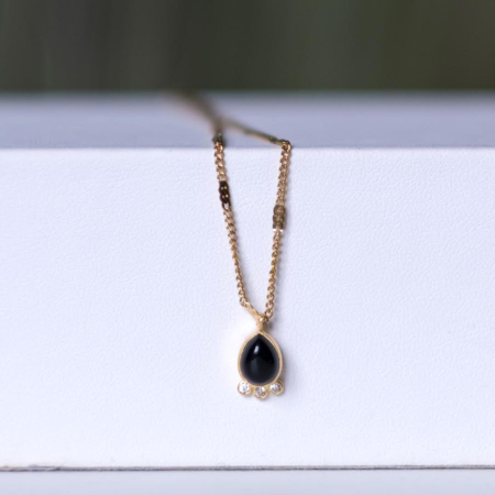 Collier JULIETTE onyx noir