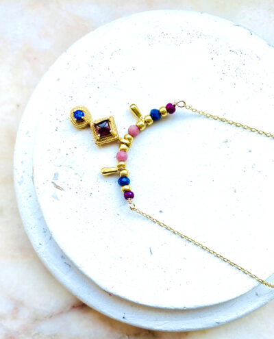 Collier PAXA bleu-grenade