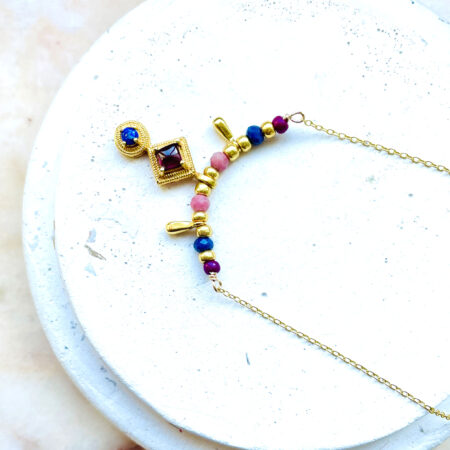 Collier PAXA bleu-grenade