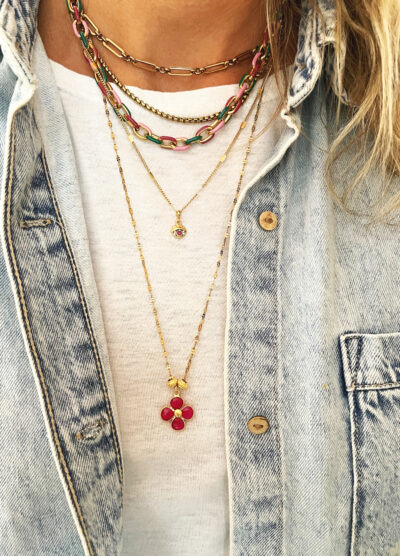 Collier PIA fushia – Image 4
