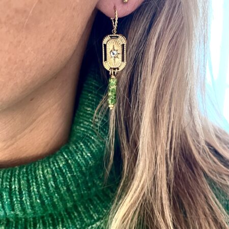Boucles d’oreille ALESS vertes