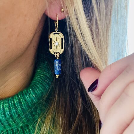 Boucles d’oreille ALESS bleues