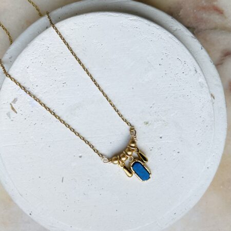Collier ANÉMONE bleu