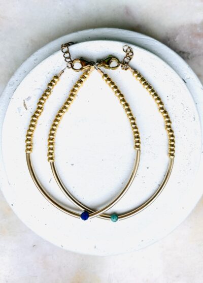 Bracelet ANÉMONE vert – Image 2