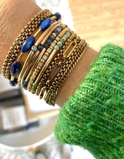 Bracelet ANÉMONE vert – Image 3